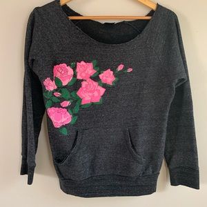 👑🐰ROYAL RABBIT ROSE SWEATSHIRT S🐰👑